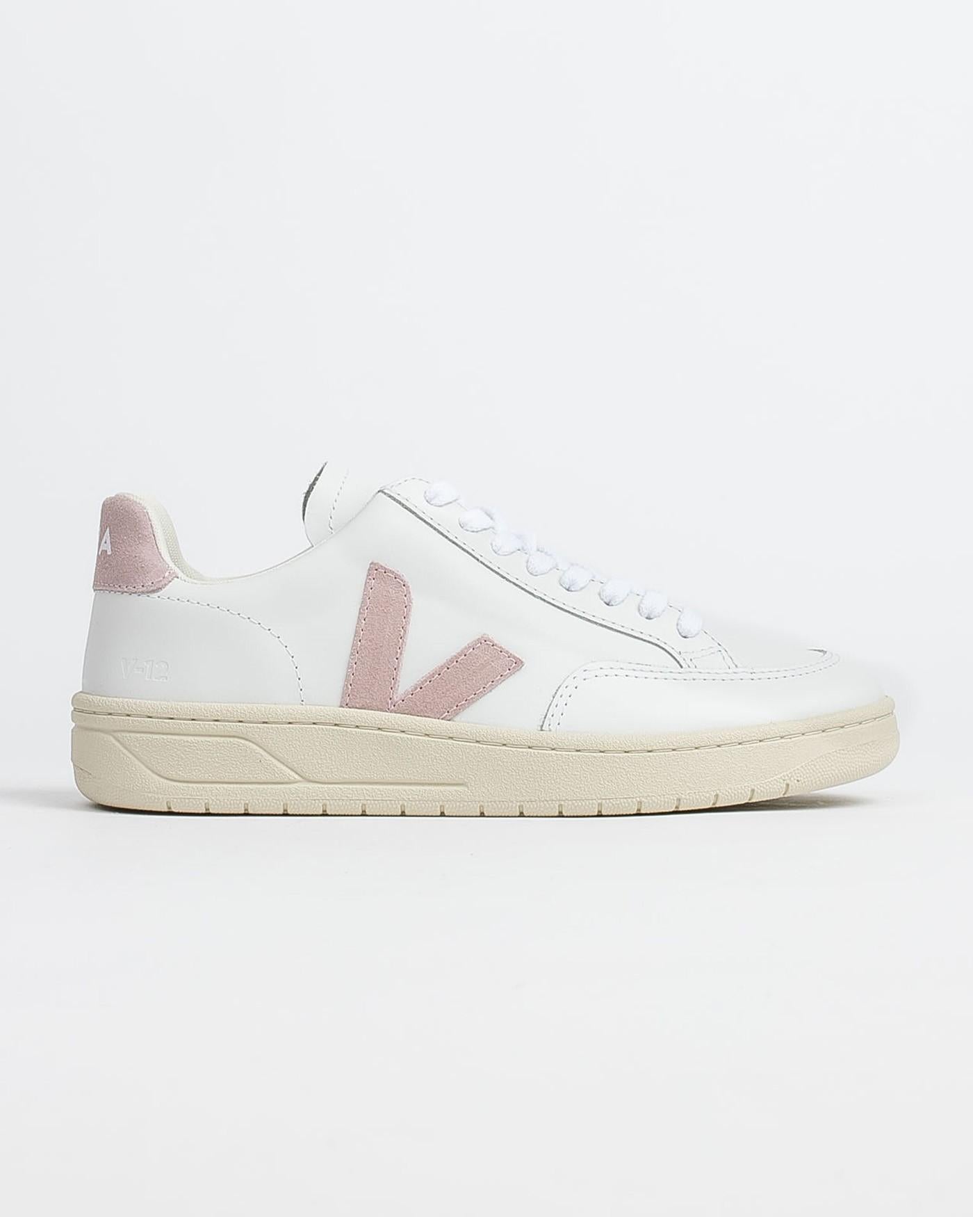Zapatillas Veja V-12 Leather Extra White Babe