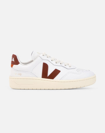 Zapatillas Veja V-90 Extra White Marsala