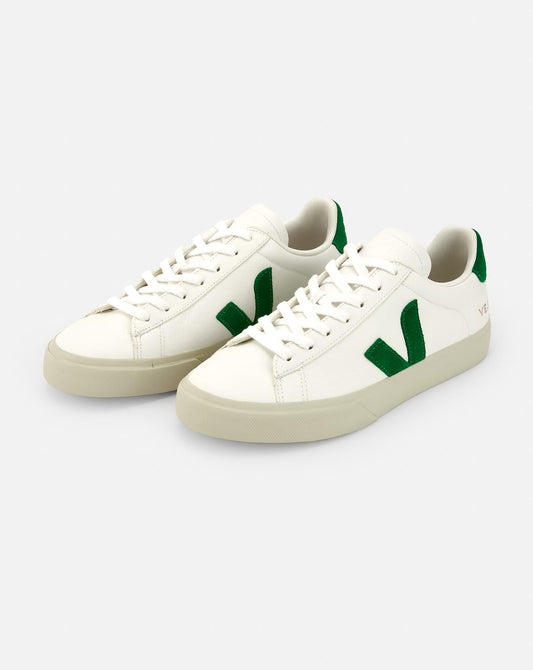 Zapatillas Veja Campo Chromefree Extra White Emeraude
